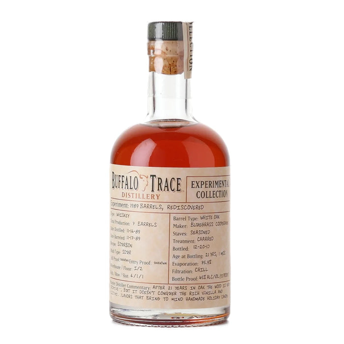 Buffalo Trace Experimental Collection 1989 Rediscovered Barrels Bourbon Whiskey 375ml