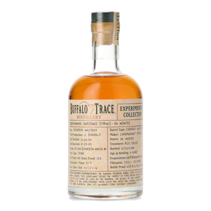Buffalo Trace Experimental Collection 36 Month Seasoned Staves Bourbon back