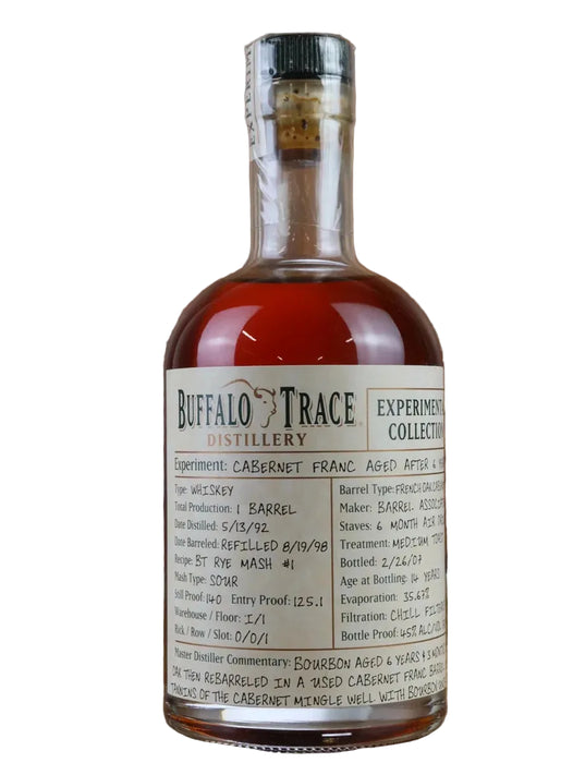 Buffalo Trace Experimental Collection Cabernet Franc 6 Year Old Whiskey 375ml