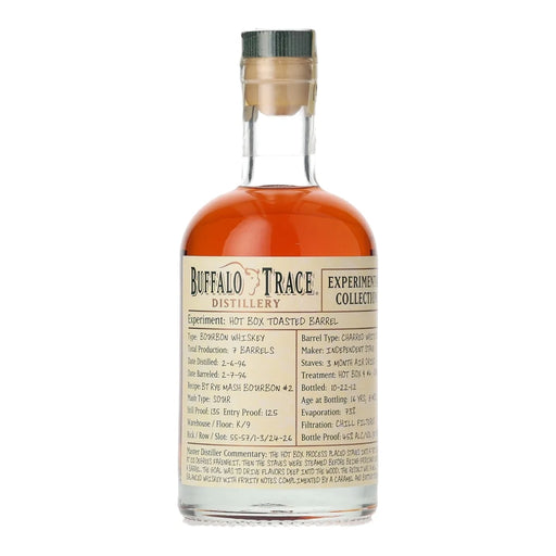 Buffalo Trace Experimental Collection Hot Box Toasted Barrel Bourbon Whiskey 375ml