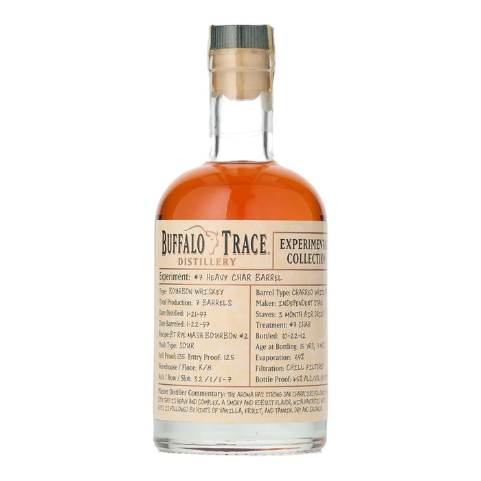 Buffalo Trace Experimental Collection #7 Heavy Char Barrel Bourbon Whiskey 375ml