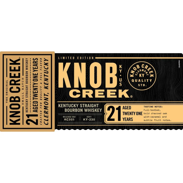 Knob Creek Limited Edition 21 Year Old Kentucky Straight Bourbon Whiskey 750ml