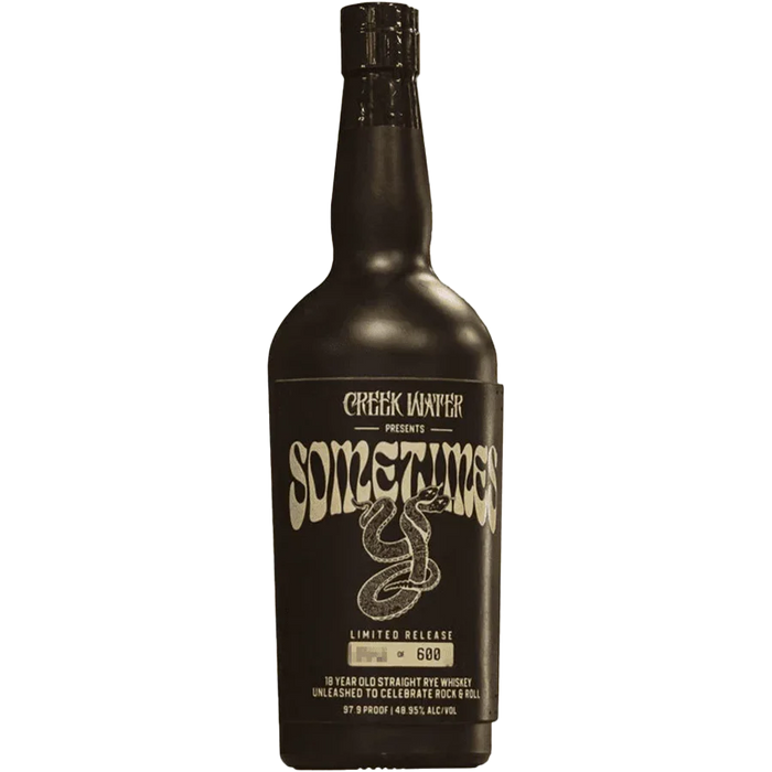 Creek Water Sometimes Y 18 Year Old Straight Rye Whiskey 750ml