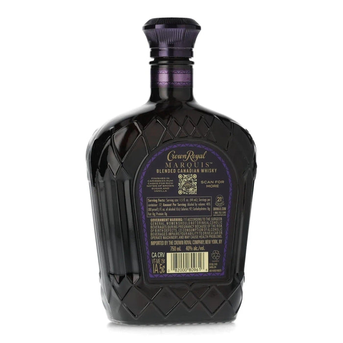 Crown Royal Limited Edition Marquis Blended Whiskey 750ml Back