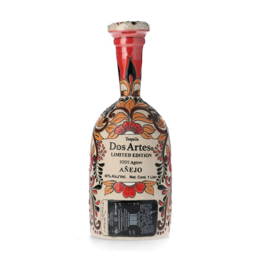 Dos Artes Skull Calavera Limited Edition Anejo Tequila 1Lt Back