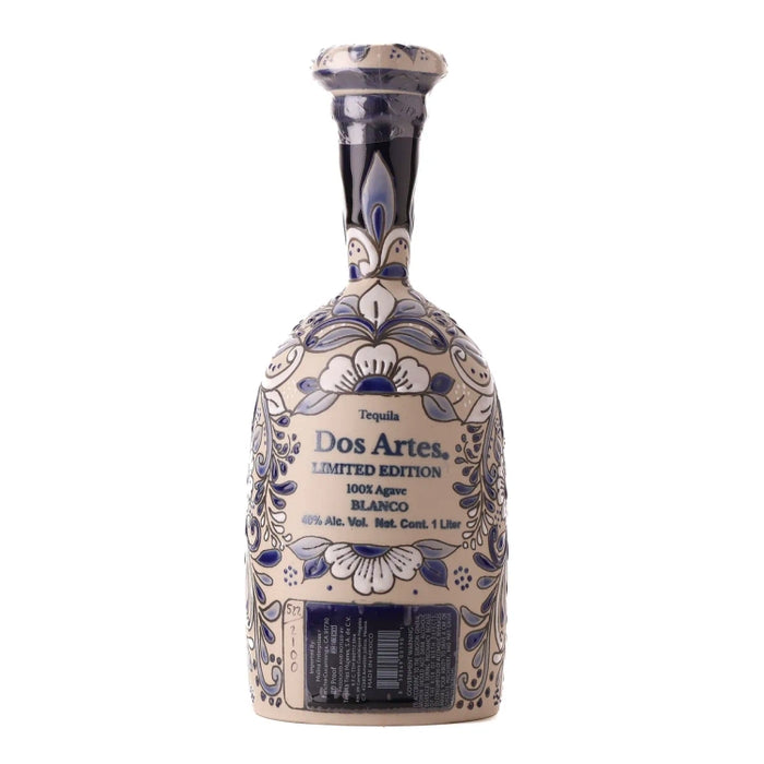 Dos Artes Skull Calavera Limited Edition Blanco Tequila 1Lt Back
