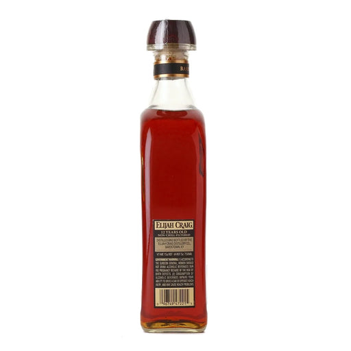 Elijah Craig Barrel Proof Batch A123 Kentucky Bourbon 750ml Side