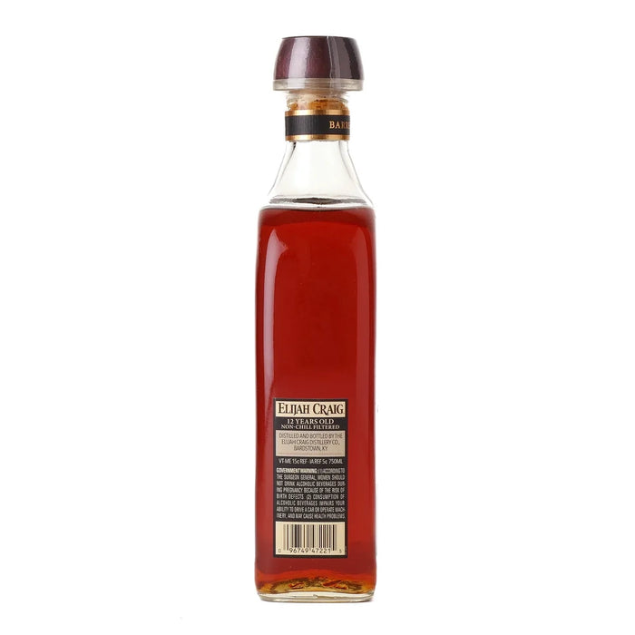 Elijah Craig Barrel Proof Batch B517 Kentucky Bourbon 750ml Side