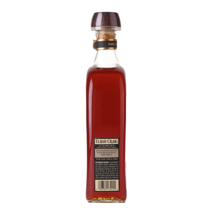 Elijah Craig Barrel Proof Batch B520 Kentucky Bourbon 750ml Side