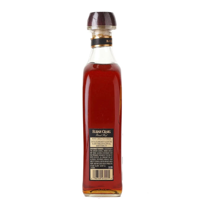 Elijah Craig Barrel Proof Batch B525 Kentucky Bourbon 750ml Left Side
