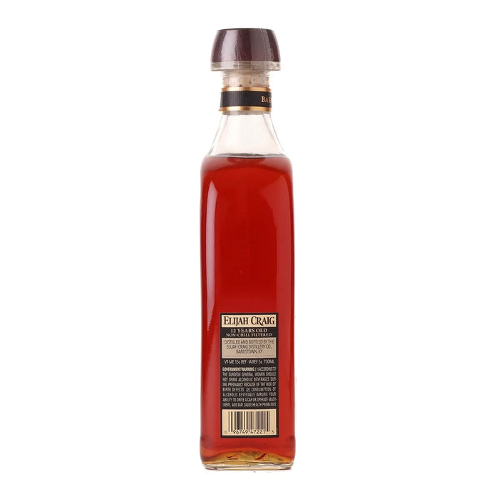 Elijah Craig Barrel Proof Batch C917 Kentucky Bourbon 750ml Side