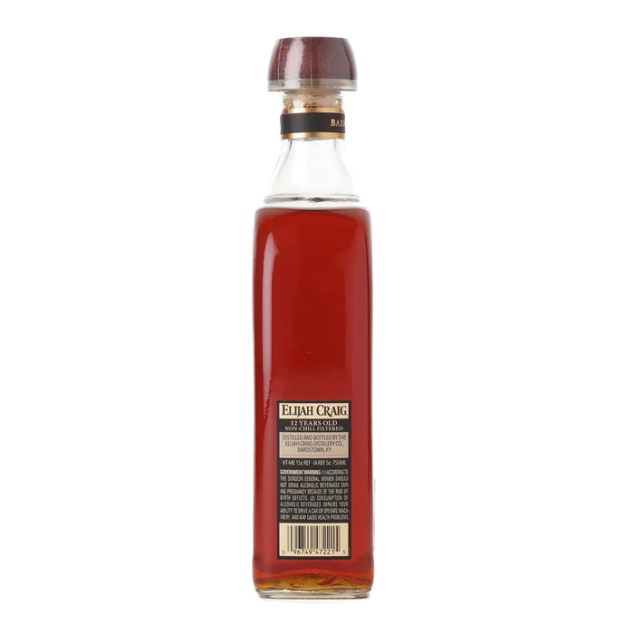 Elijah Craig Barrel Proof Batch C918 Kentucky Bourbon 750ml Side