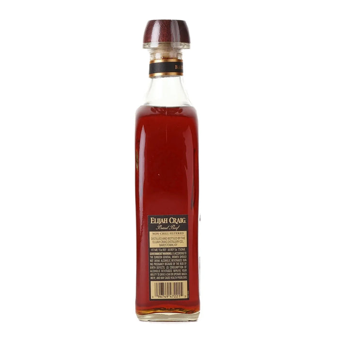 Elijah Craig Barrel Proof Batch C923 Kentucky Bourbon 750ml Side