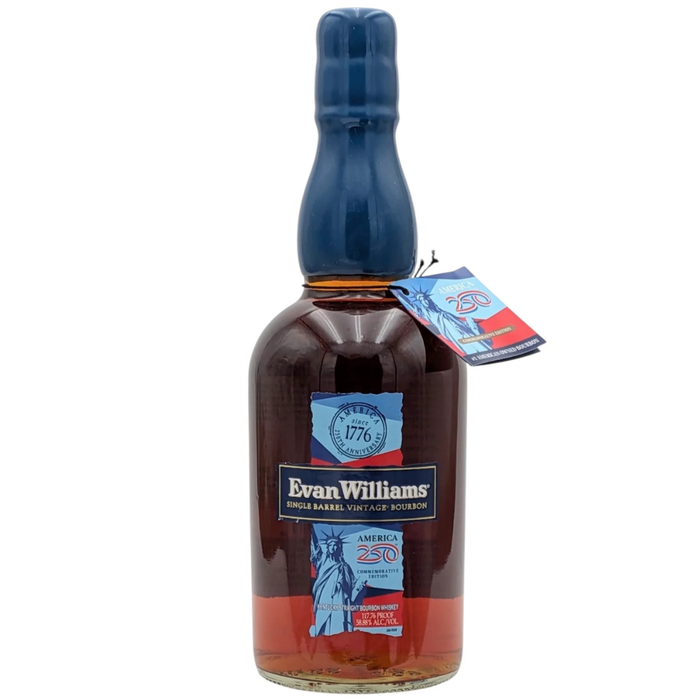 Evan Williams Single Barrel America 250th Commemorative Edition Kentucky Straight Bourbon Whiskey 750ml