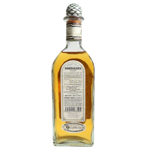 Fortaleza Anejo Lot 43-A Tequila 750ml Back