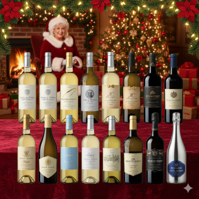 Mrs. Claus's Cause for Applause Mixed White Wine 12-Pack Bundle