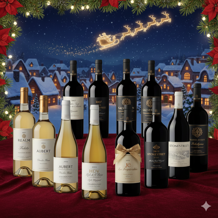 Santa Claus's Naughty or Nice California Red & White Wine 12-Pack Bundle