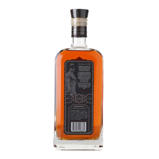 George Remus Repeal Reserve Series IV Straight Bourbon Back