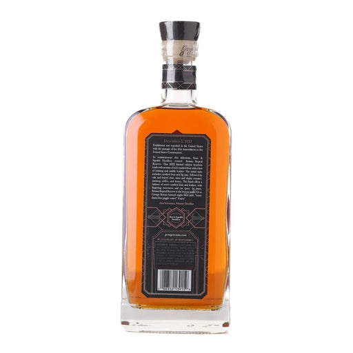 George Remus Repeal Reserve Series VI Straight Bourbon 750ml Back