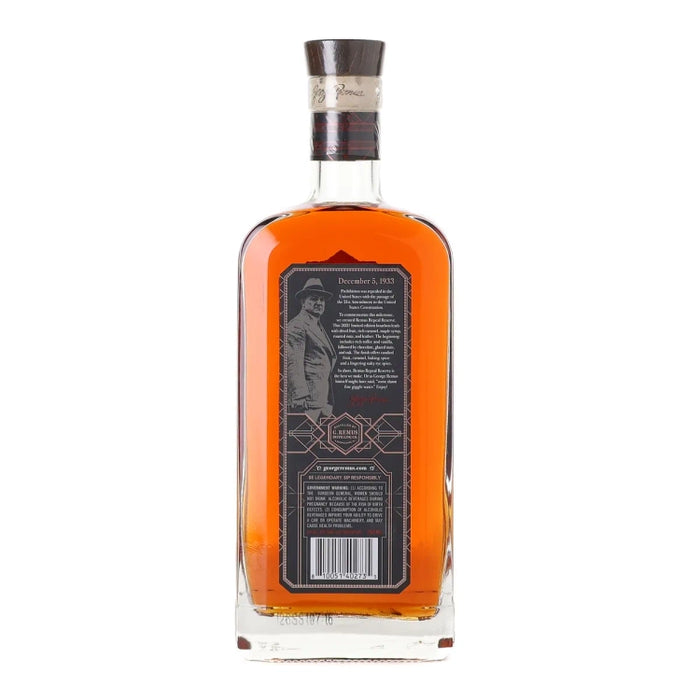 George Remus Repeal Reserve Series V Straight Bourbon 750ml Back