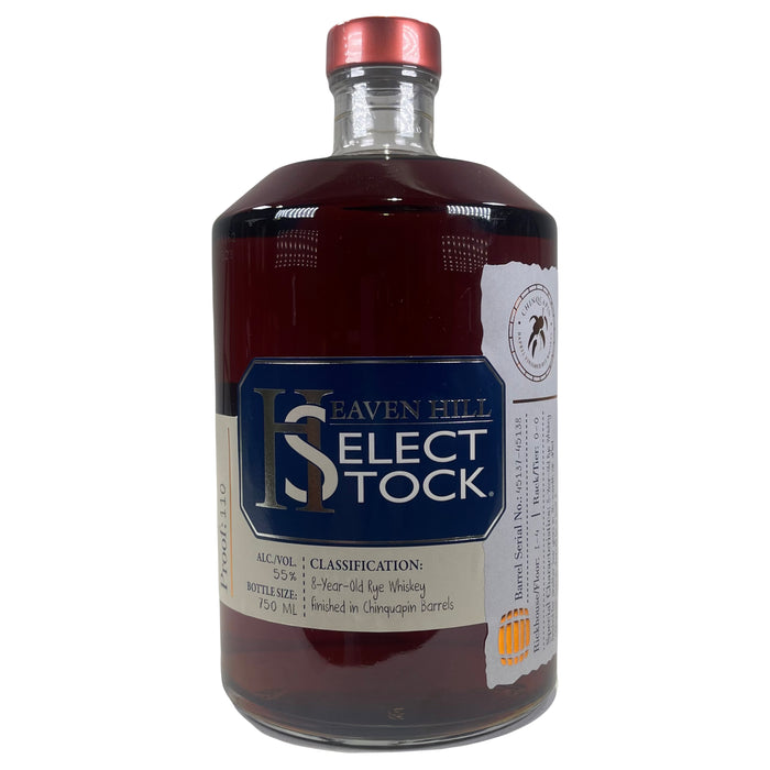 Heaven Hill Distilleries Select Stock 8 Year Rye Finished in Chinquapin Barrels