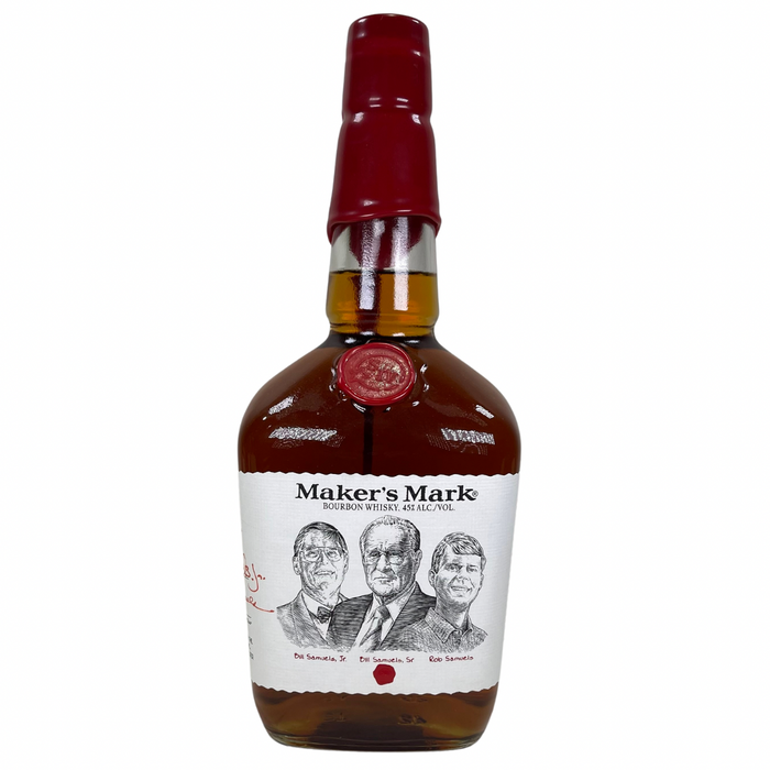 Makers Mark Family Edition Kentucky Straight Bourbon Whisky Signed by Bill Samuels Jr & Sr