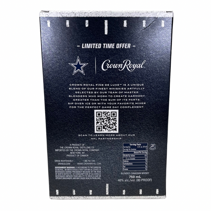 Crown Royal Limited Edition 2024 Dallas Cowboys Canadian Whisky 750ml