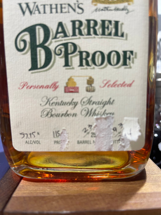 Wathen's Barrel Proof Kentucky Straight Bourbon Whiskey