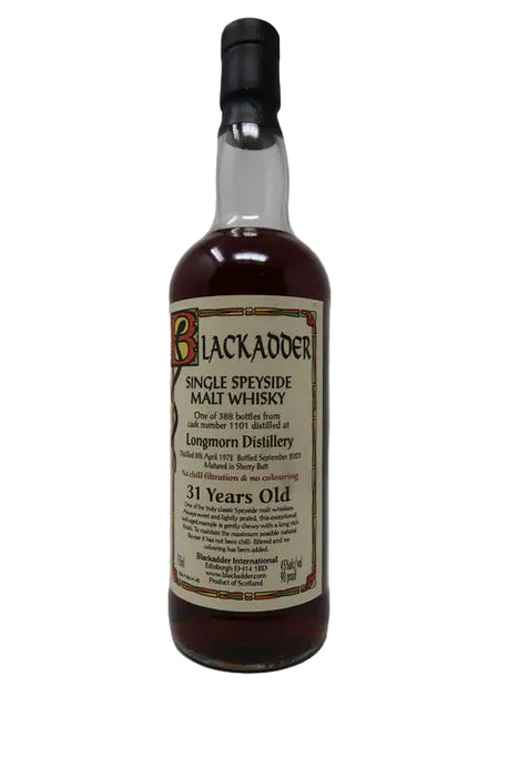 1972 Blackadder Longmorn 31 Year Old Single Malt Scotch Whisky 750ml