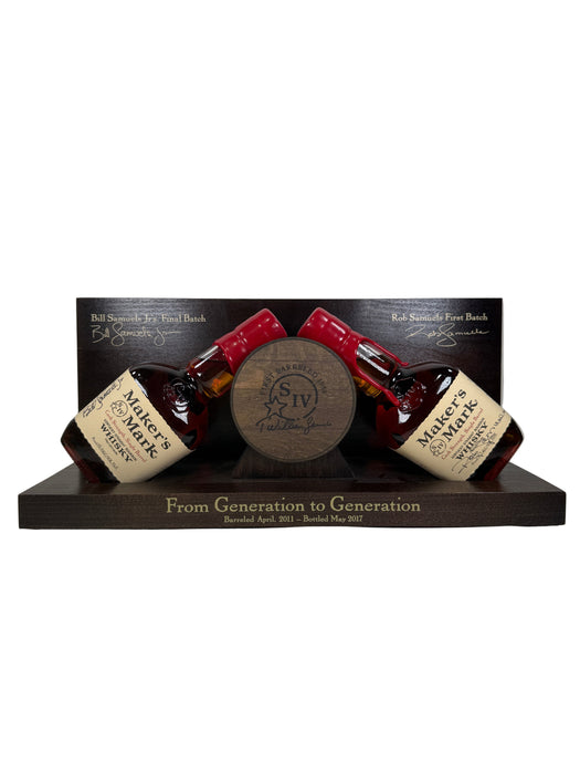 Maker's Mark Generation to Generation Wooden Display Kentucky Straight Bourbon Whisky 375ml