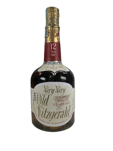 1967 Old Fitzgerald Bonded Very Very Old 12 Year Old Bourbon
