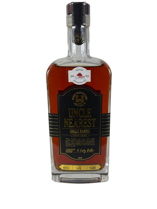 Uncle Nearest Single Barrel Jackmont Tennessee Whiskey 750ml