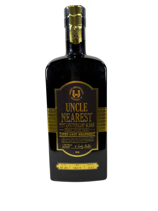 Uncle Nearest 777 Barrel 001 Anniversary Blend Whiskey 750ml