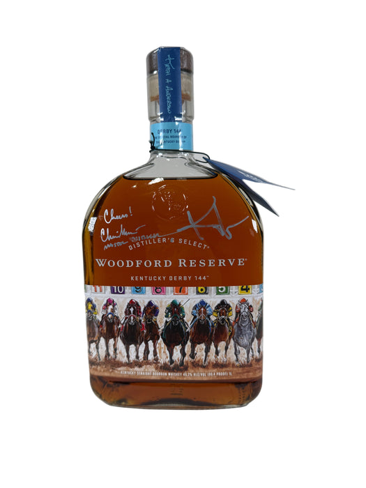 2018 Woodford Reserve Kentucky Derby 144th Edition Straight Bourbon Whiskey 1Lt Signed