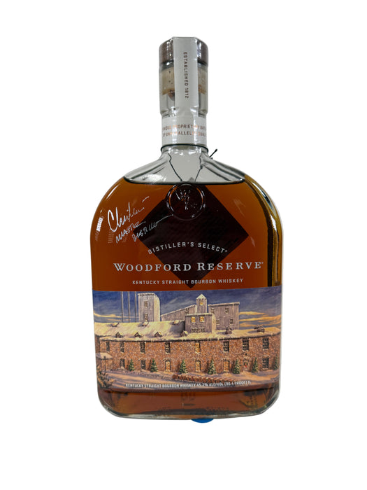 2017 Woodford Reserve Distiller's Select Snowfall at Woodford Reserve Signed Kentucky Straight Bourbon Whiskey 1L