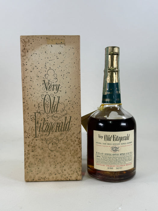 1962 Old Fitzgerald Very Old 8 Year Old Bourbon Whiskey 1/2 Pint