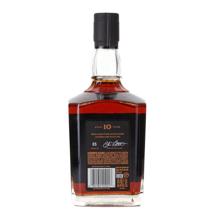 Jack Daniel's 10 Year Old Batch 05 Tennessee Whisky 700ml Back