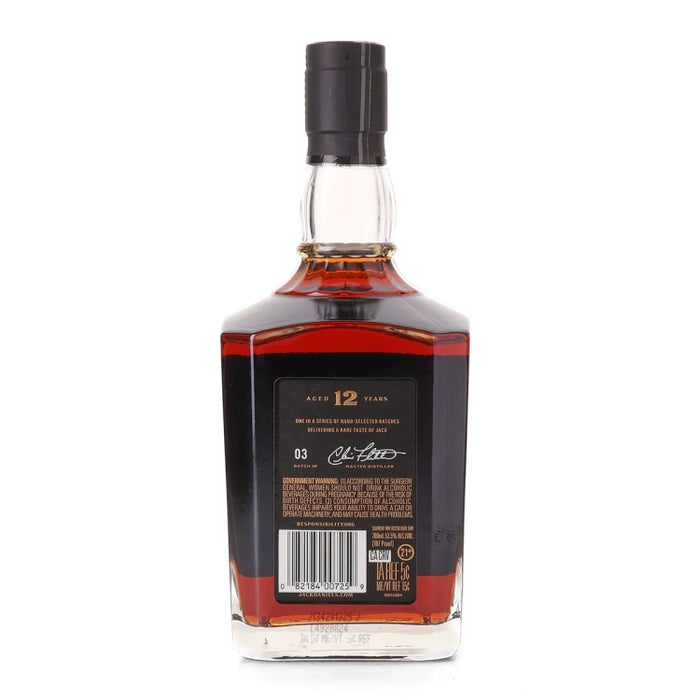 Jack Daniel's 12 Year Old Batch 03 Tennessee Whiskey 700ml Back