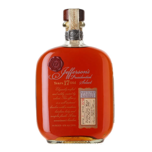 Jefferson's Presidential Select 17 Year Old Batch No. 1 Bourbon 750ml