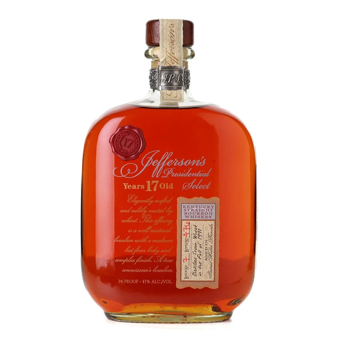 Jefferson's Presidential Select 17 Year Old Bourbon 750ml