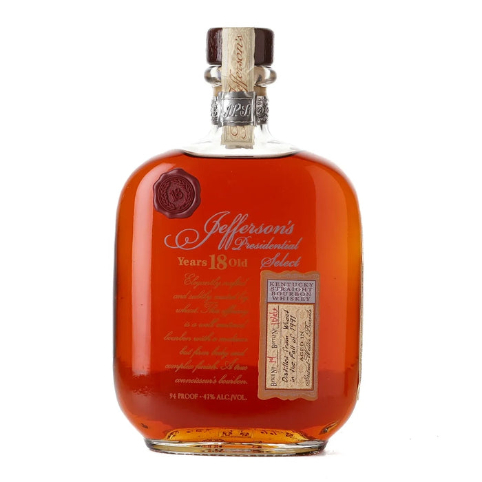 Jefferson's Presidential Select 18 Year Old Bourbon 750ml