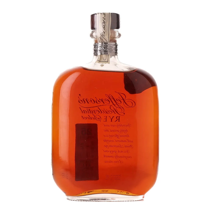 Jefferson's Presidential Select 25 Year Old Rye Whiskey 750ml Back