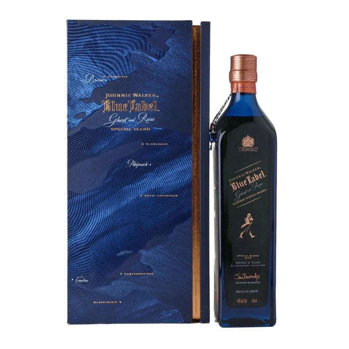 Johnnie Walker Blue Label Ghost and Rare Brora Blended Scotch 750ml Box