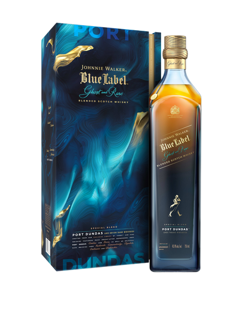 Johnnie Walker Blue Label Ghost and Rare Port Dundas Scotch 750ml