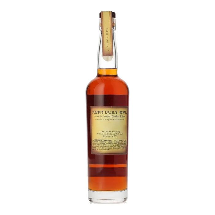 Kentucky Owl Batch 1 Straight Bourbon Whiskey 750ml Back