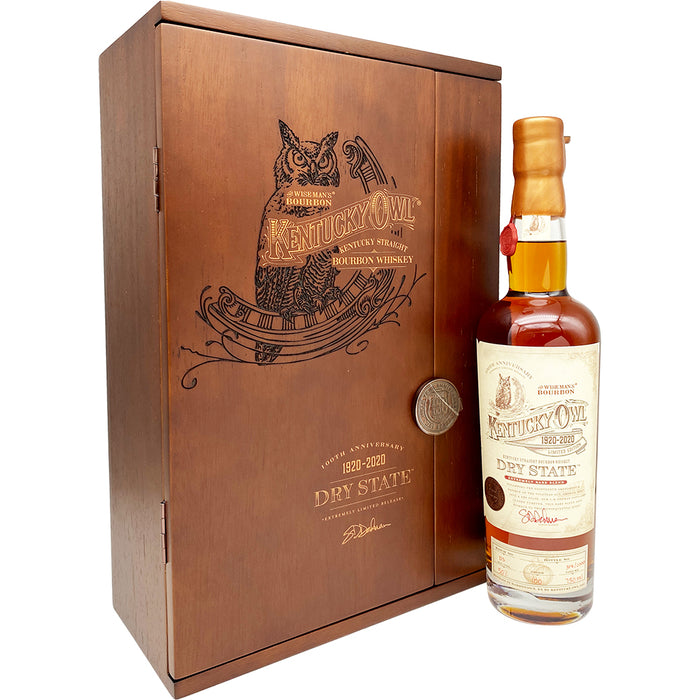 Kentucky Owl Dry State 100th Anniversary Limited Edition Straight Bourbon Whiskey 750ml
