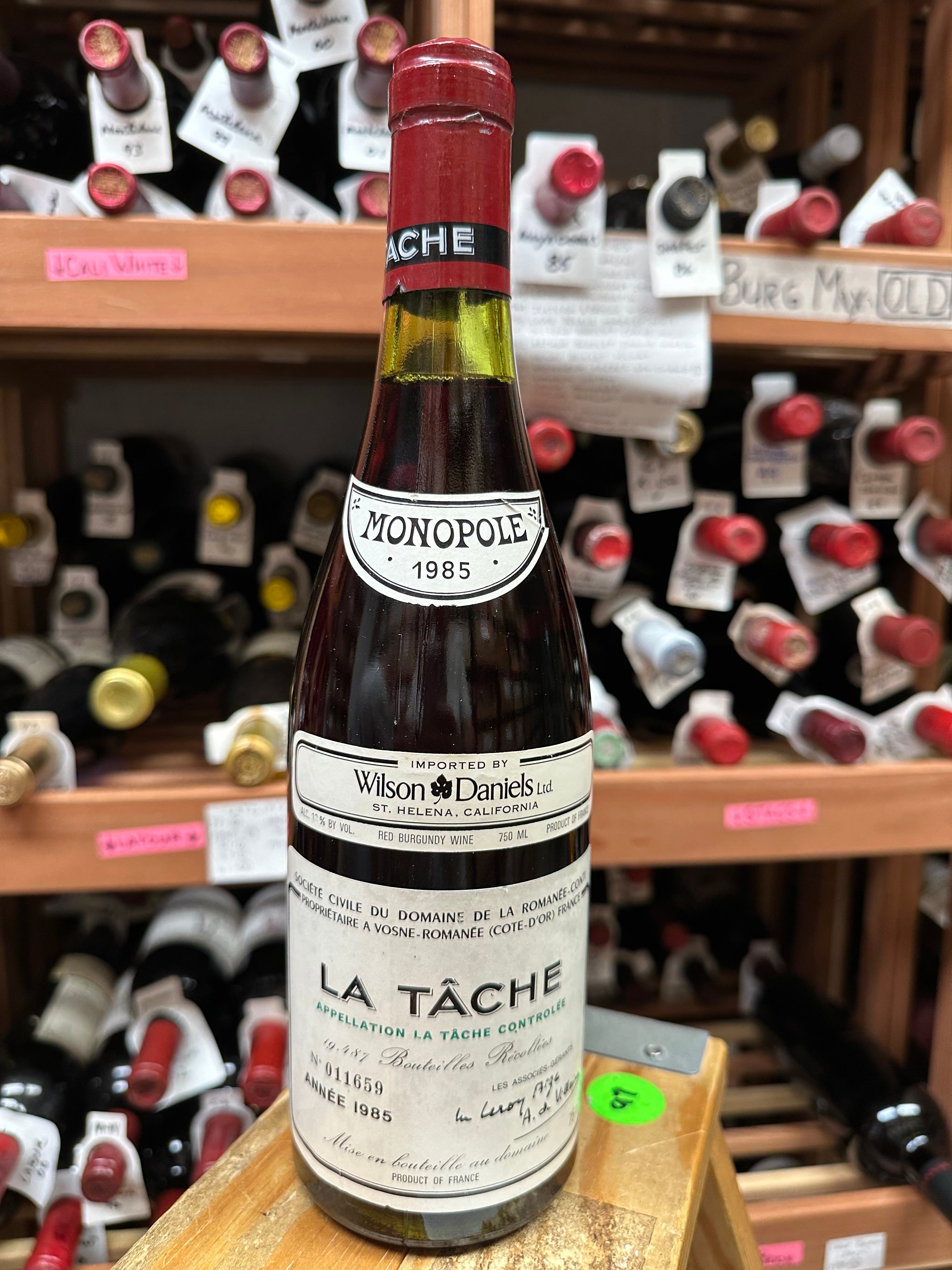 DRCラターシュ　ヴィンテージ１９８５年 1985 Domaine de la Romanee-Conti La Tache Grand Cru Monopole 750ml