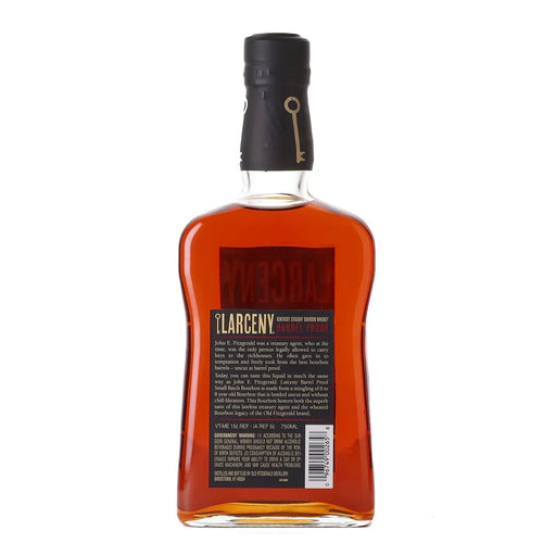 Larceny Barrel Proof Batch A120 Kentucky Bourbon 750ml Back