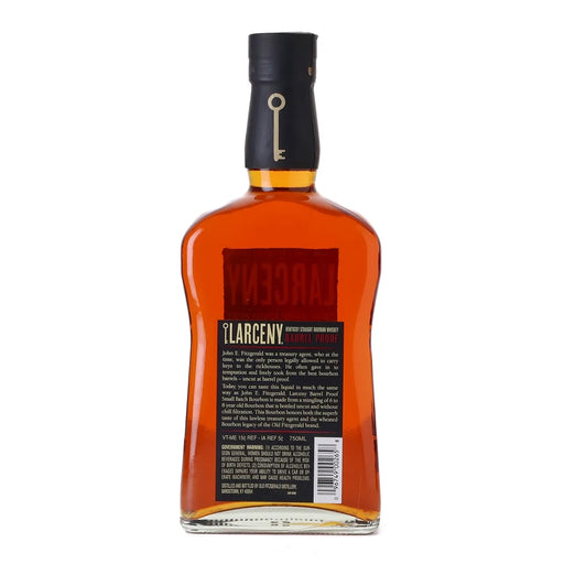 Larceny Barrel Proof Batch A124 Kentucky Bourbon 750ml Back