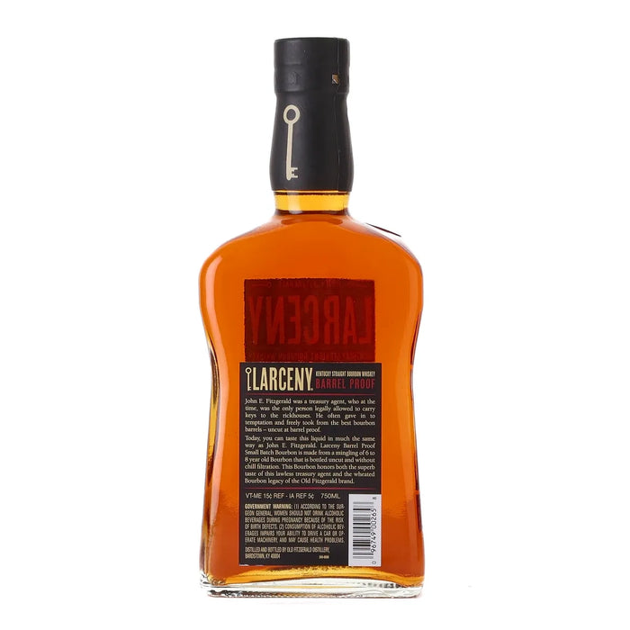 Larceny Barrel Proof Batch B523 Kentucky Bourbon 750ml Back